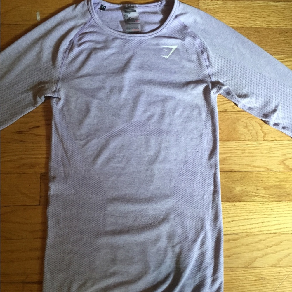 Gymshark Seamless lilac top size small